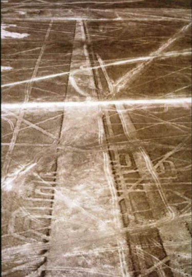 Linjer på Nazca Højsletten i Peru